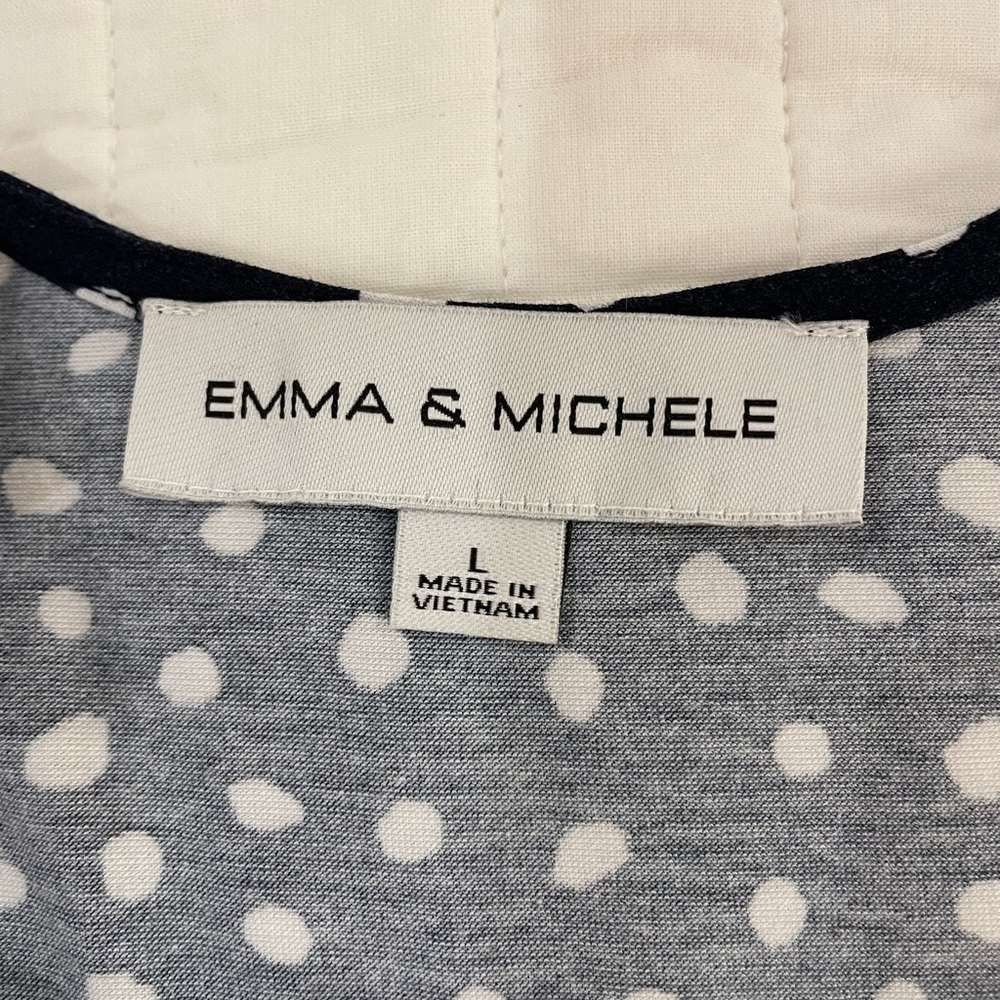 Emma and Michele Size Large Polka Dot Dress - Picture 7 of 9